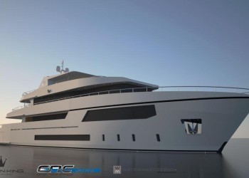New Ocean Queen 150, a steel/aluminium tri-deck motoryacht