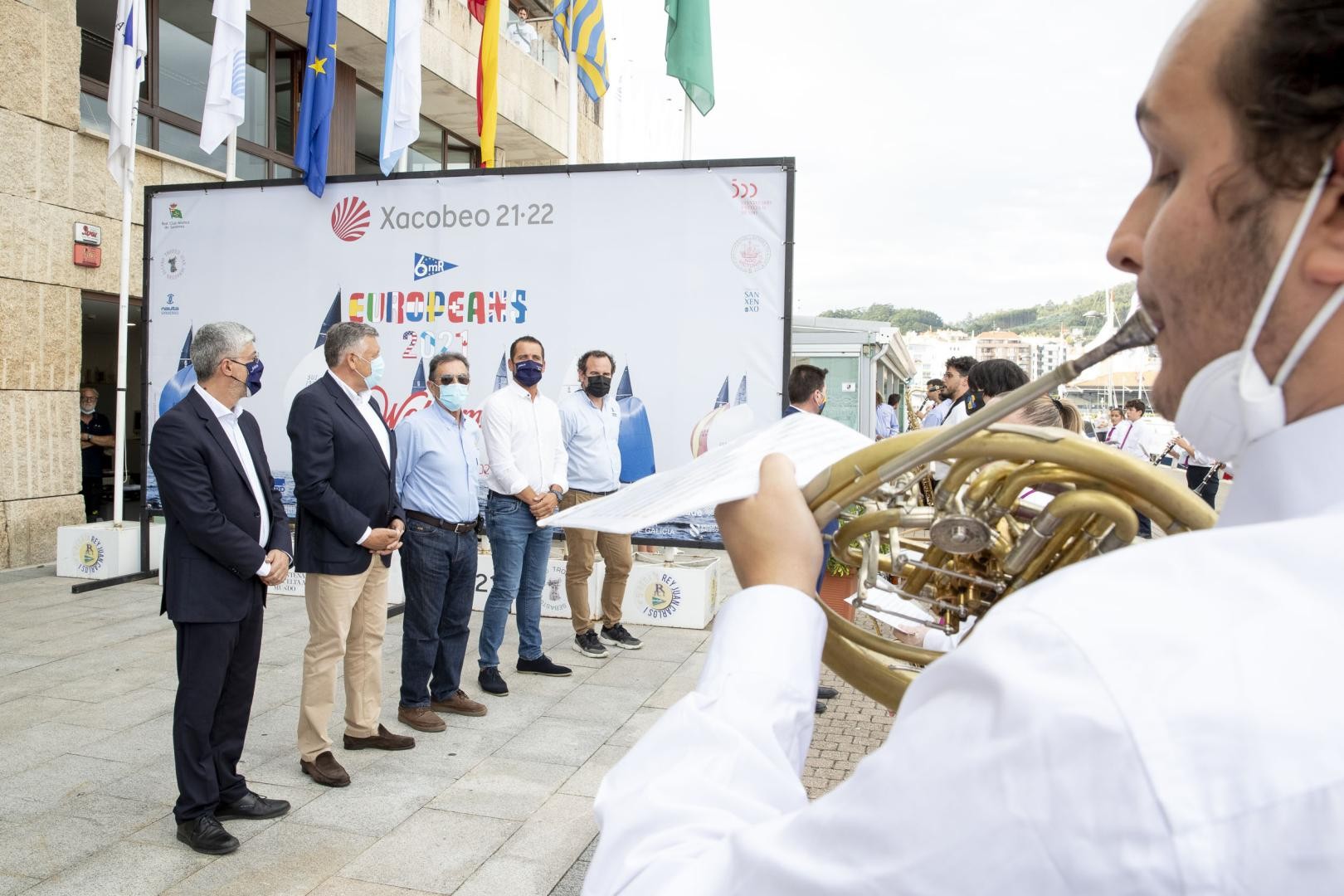 The official opening of the Xacobeo 6mR Europeans 2021