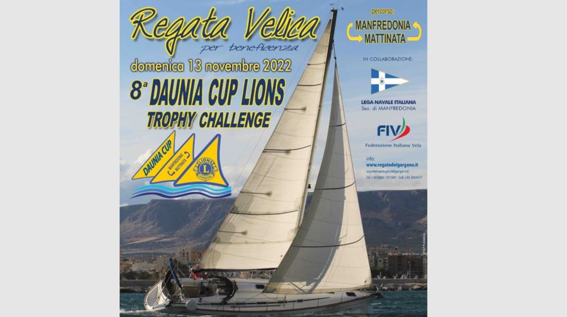 Al via la regata Daunia Cup Lions, 13 novembre 2022