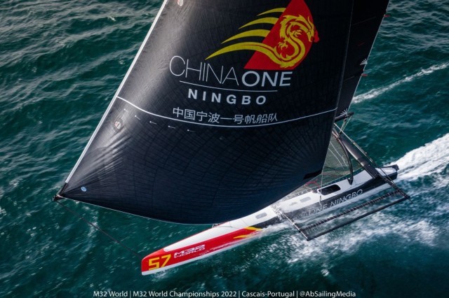 China ONe Ningbo, ahead with one point. Photo: m32world/ABsailingmedia