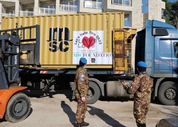 MSC Foundation partecipa alla consegna in Libano di aiuti umanitari