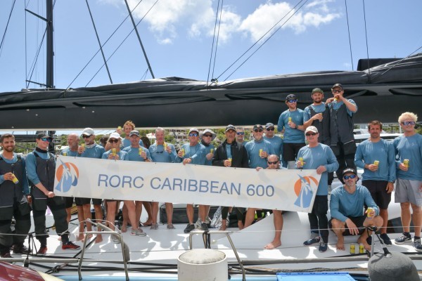 All-star cast on board the Farr 100 Leopard. Photo: Mags Hudgell.