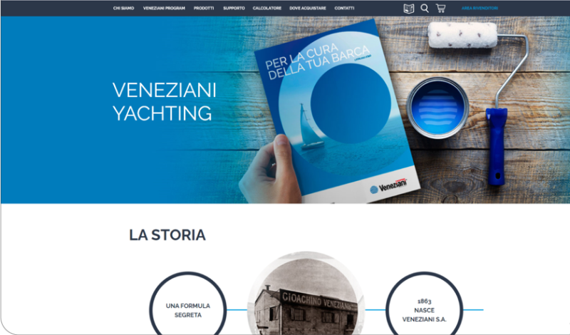 Veneziani Yachting lancia il suo nuovo sito web