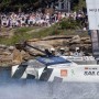Viele Zuschauer verfolgten die Rennen der SailGP Flotte vor Sydney vom Ufer aus Foto: Felix Diemer für SailGP