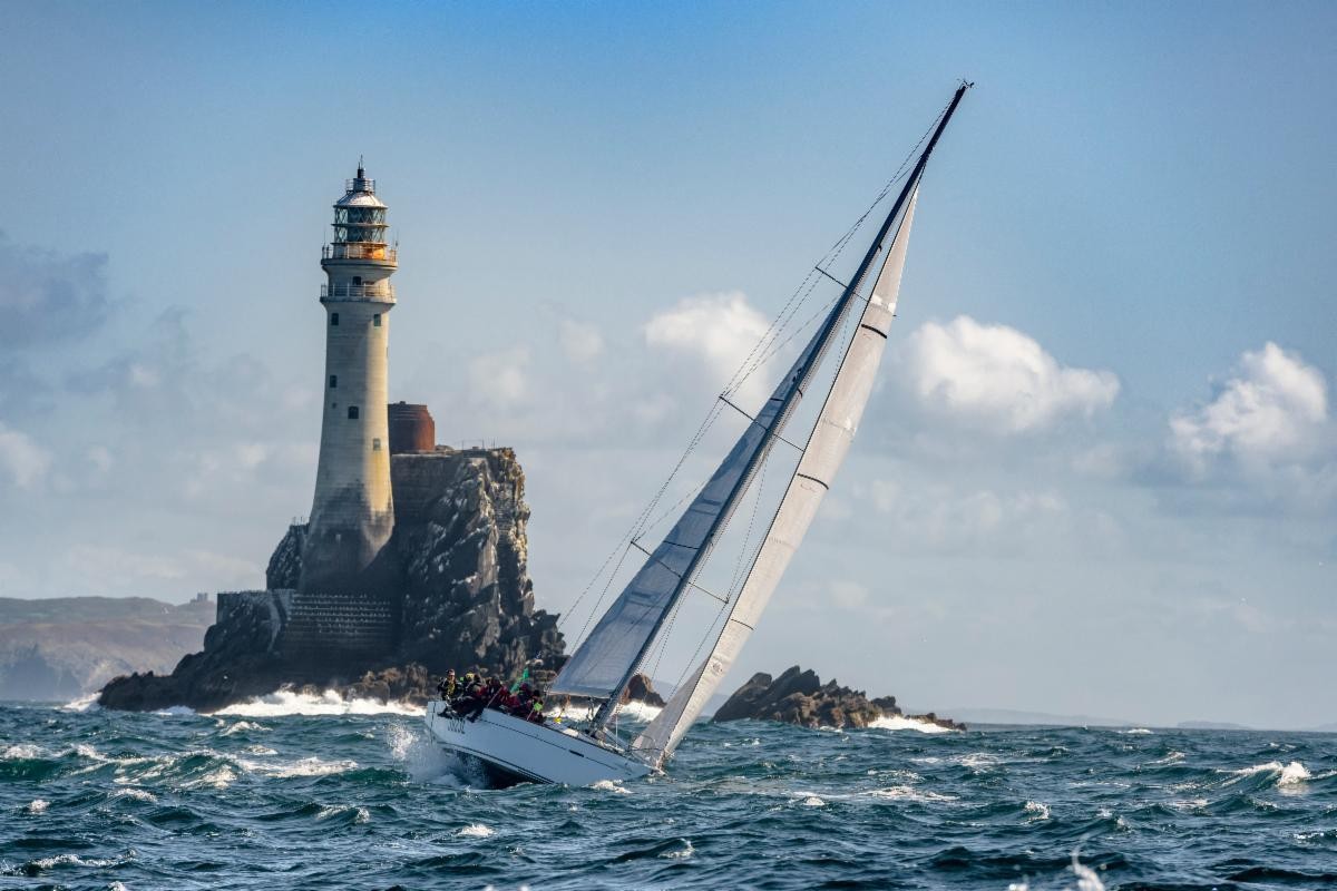 The rounding of the Fastnet Rock is a memorable moment for every competitor © Kurt Arrigo/ROLEX
