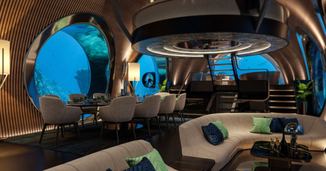 U-Boat Worx revealed interior design for Nautilus Yacht Submarine