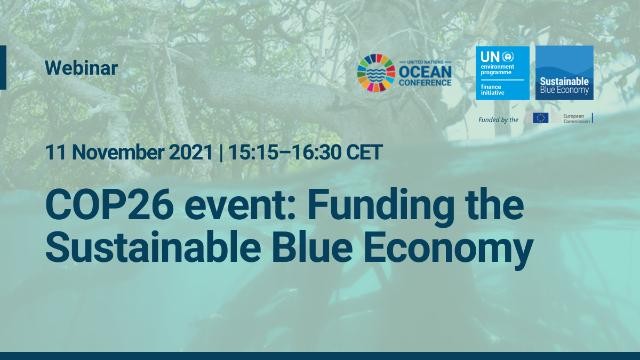 COP26 Event: Funding the sustainable blue economy