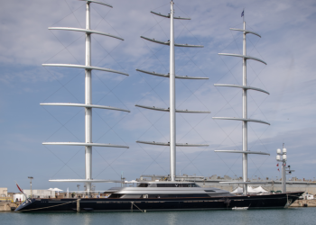 Maltese Falcon, Perini Navi’s 88m three mast, completes her refit at Lusben