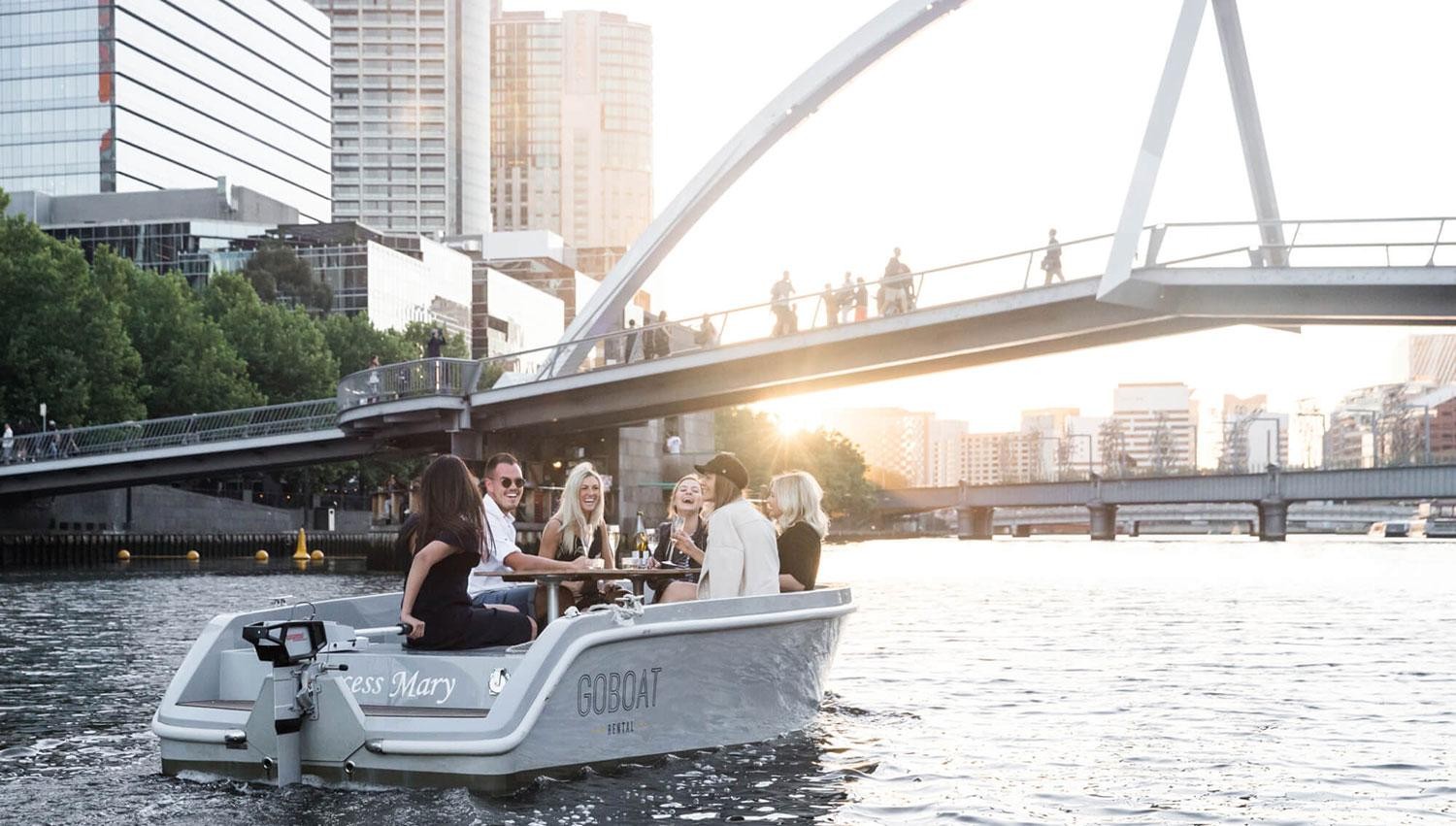 Shared electric mobility on the water: GoBoat has saved 800,000 metric tons of CO2 since 2014 in cities like London and Melbourne. 