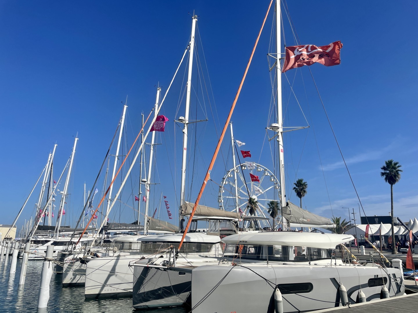 Sunny days at the Second-hand Multihull and Refit boat show in France