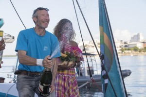 Antoine finished in 15 days, 21 hours and 15 minutes which sets a new record for the Rhum Multi class.