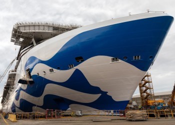 Fincantieri floats out its first LNG cruise ship Sun Princess