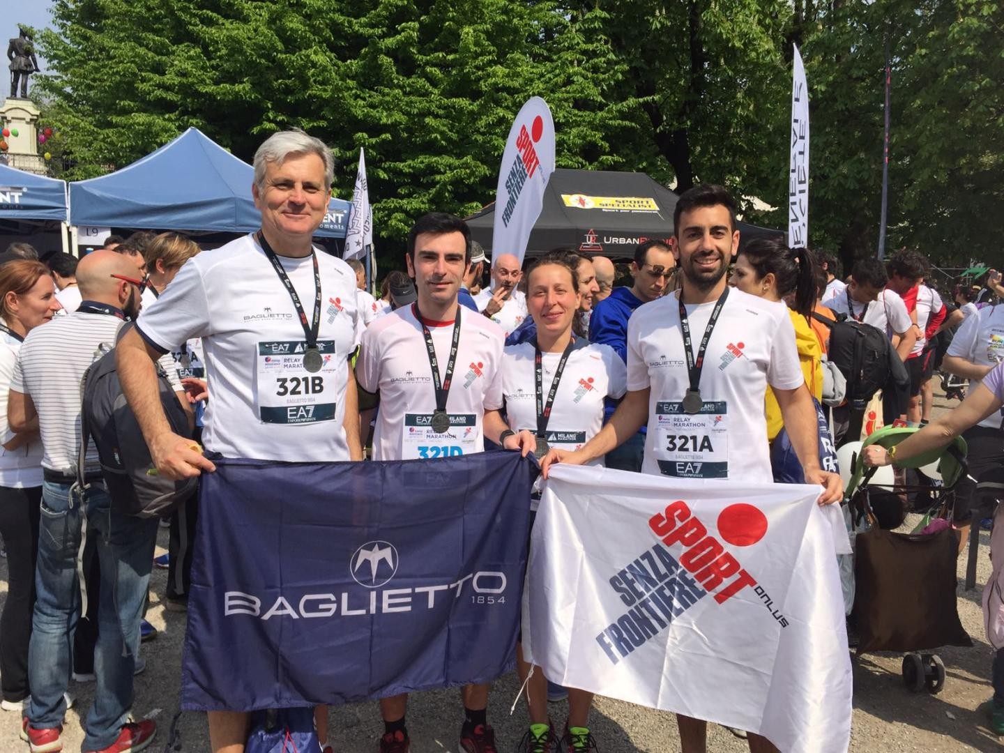 Il team Baglietto1854 alla Milano Relay Marathon 2017