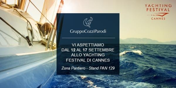 IL gruppo Cozzi Parodi sará presente al Cannes Yachting Festival dal 12 al 17 Settembre