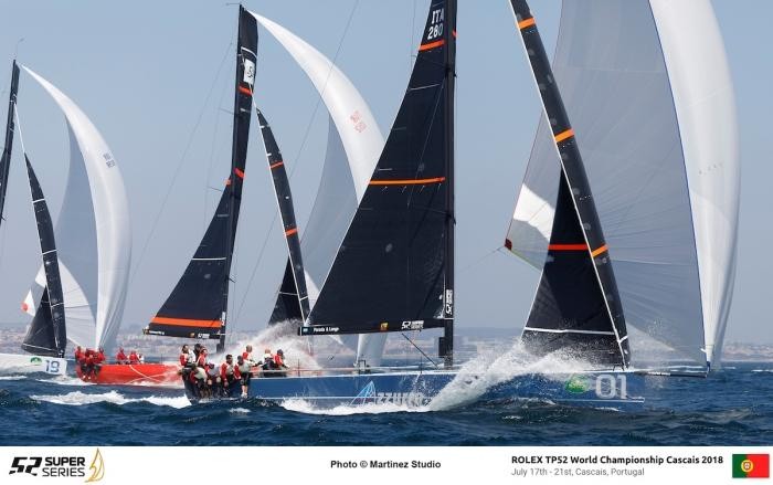 Azzurra get a win today at the Rolex TP52 World Championship