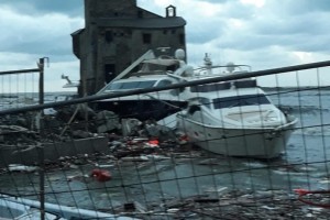 Porto Carlo Riva, Rapallo: i danni dopo la mareggiata del 29 ottobre