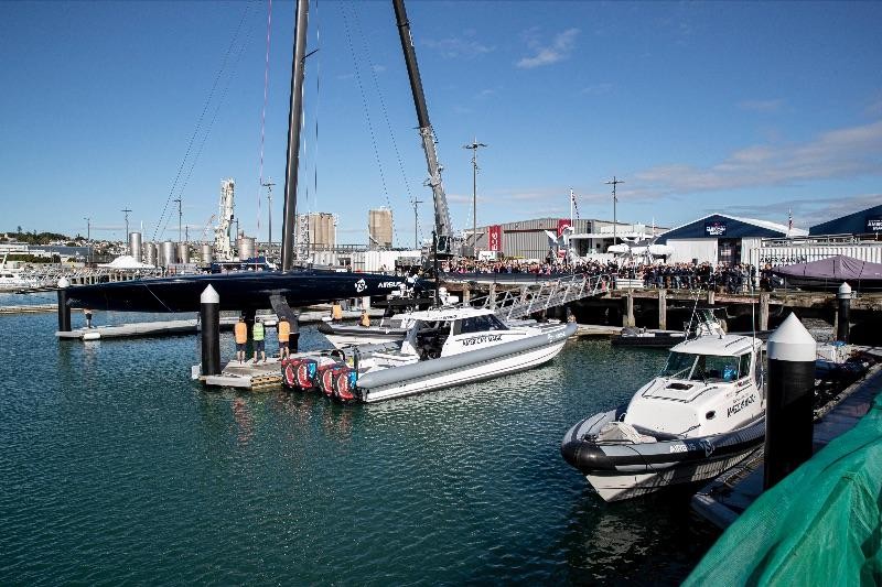 New York Yacht Club: Patriot Christened and Splashed In Auckland