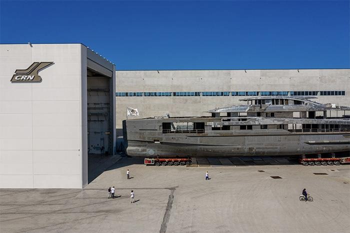 Proseguono le attività di costruzione del nuovo yacht CRN