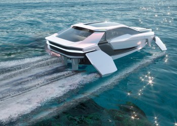 Future-E, the eco-sustainable boat that flies on the waves