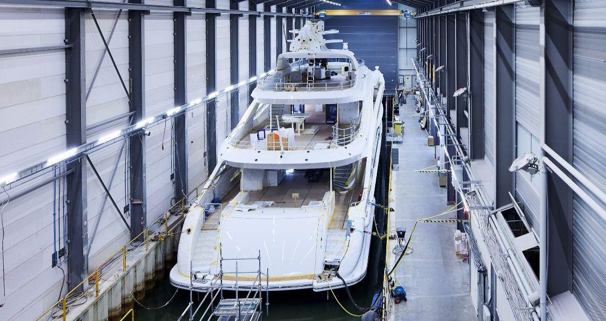 Heesen, YN 19650 Project Aura was launched at the Oss facility