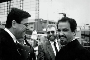 Paolo Vitelli assieme a Terry Disdale e Fouad Alghanim, 1987