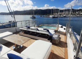 SeaNet's Benetti 116' Mediterraneo arrived in the Caribbean