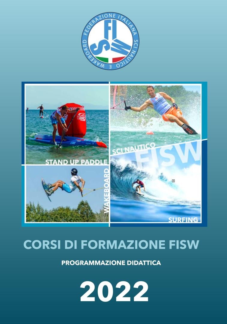 FISW/CONI per il Surf e Sup ha comunicato il programma 2022 dei corsi federali