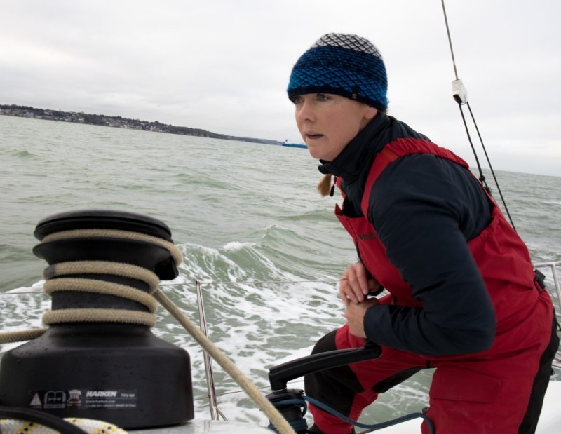 Double Olympic gold medallist Shirley Robertson will be racing round her native Scotland for the first time during the race ©Vertigo Films/Tim Butt