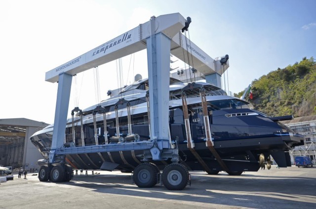 M/Y Sarastar is the first 60M and the 65th delivered yacht for the Italian Shipyard based in Savona