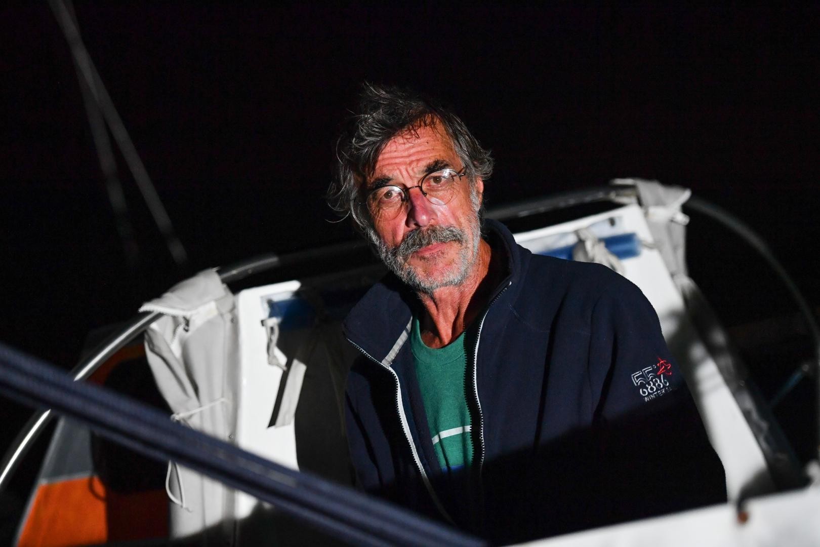 Loïc Lepage awaiting rescue overnight