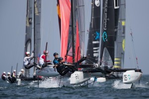 2018 Extreme Sailing Series™ Act 1, Muscat: Alinghi dominates on the first day