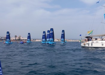 I tarantini Magurano e Quaranta nella Race del SailGP Inspire