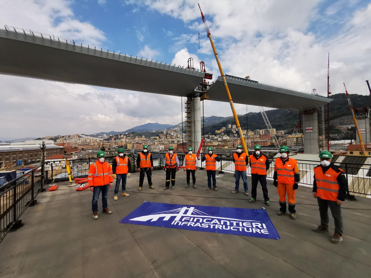 Fincantieri: the effort for the new Genoa bridge continues
