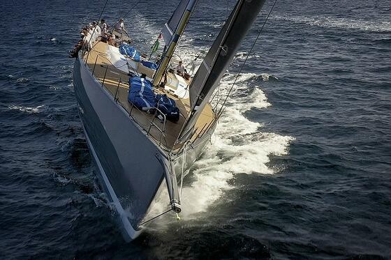 SW RP90 AllSmoke wins race 1 at the Maxi Yacht Rolex Cup