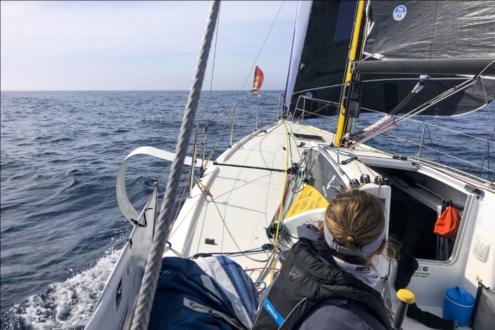 On board Region Bretagne CMB Performance Gaston Morvan and Claire Le Berre in seventh place
Photo © Region Betagne CMB Performance
