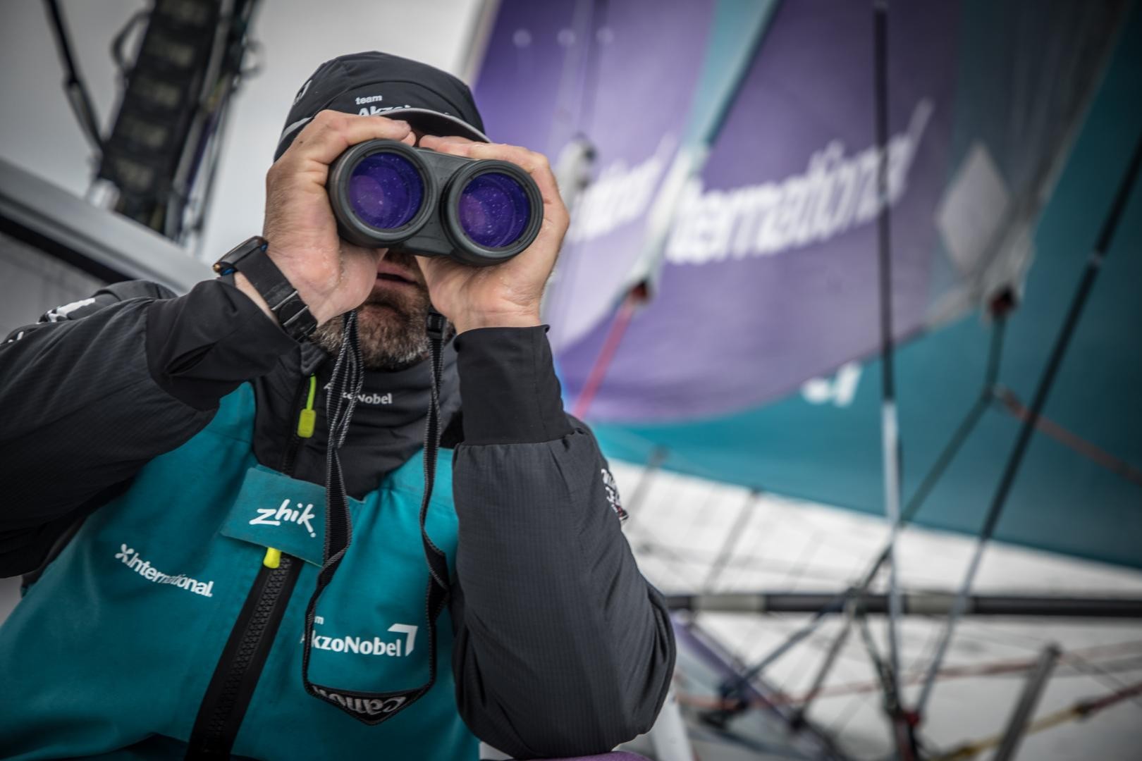 Leg 9, from Newport to Cardiff, day 8 on board Team AkzoNobel. 27 May, 2018. Konrad Frost/Volvo Ocean Race