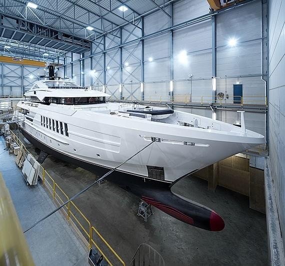 Heesen Yachts launched Antares, exterior design by Omega Architects