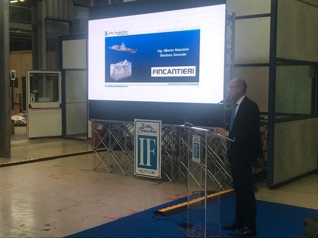 Isotta Fraschini Motori (IFM), Fincantieri’s subsidiary, celebrated today at  its facility in Bari, the “1000-Hour Certification”for
