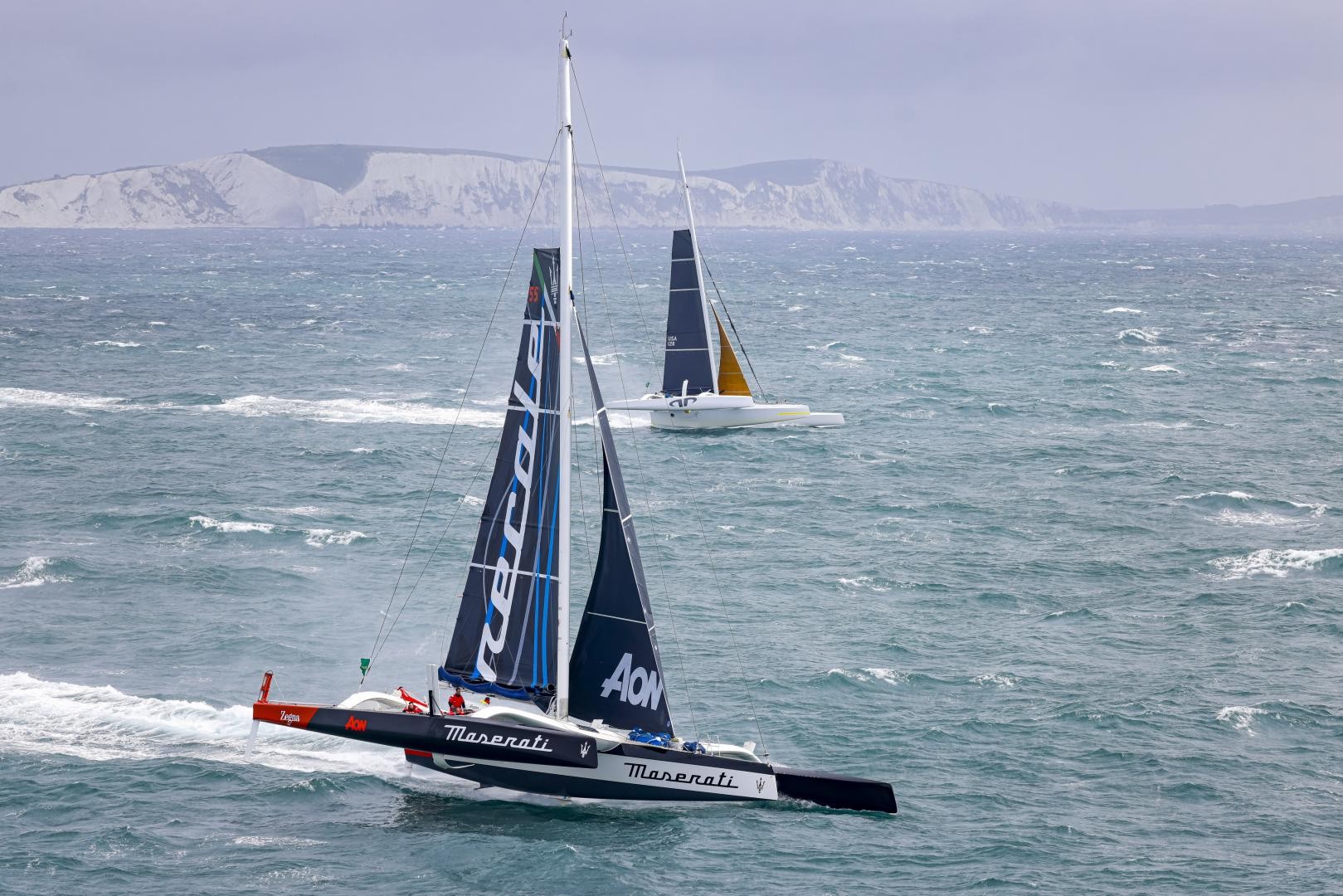 Maserati and Soldini crossed the finish line of the Rolex Middle Sea Race