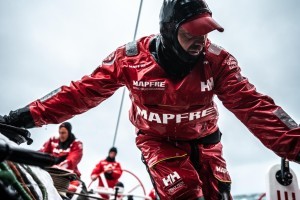 Leg 10, from Cardiff to Gothenburg, day 04 on board MAPFRE, Xabi Fernandez during a peeling. 13 June, 2018.