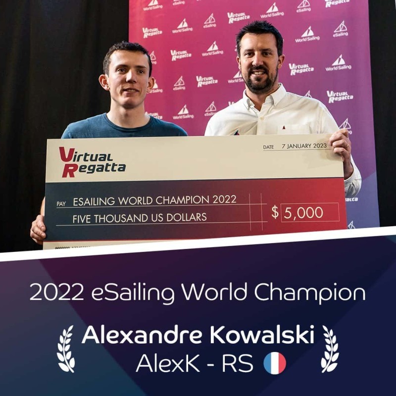 2022 eSailing World Champion crowned at live final in Alicante