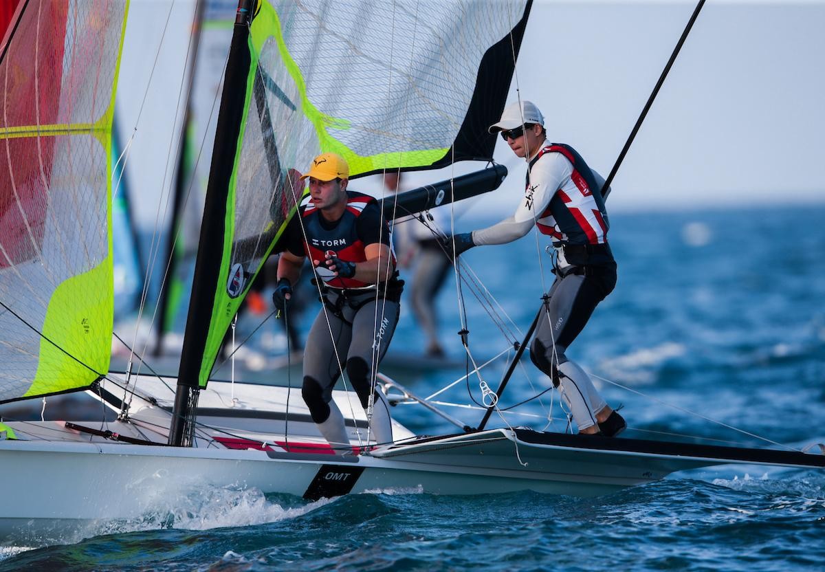 2nd day of 49er, 49erFX and Nacra 17 World Championships shows favorites fight to top in Nacra 17