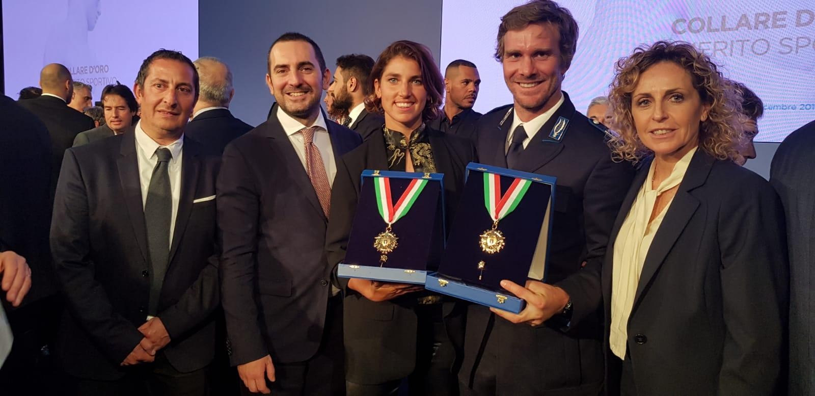 Vittorio Bissaro e Maelle Frascari collari d'oro 2019