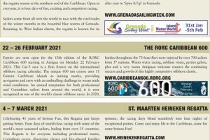 2021 Caribbean racing calendar
