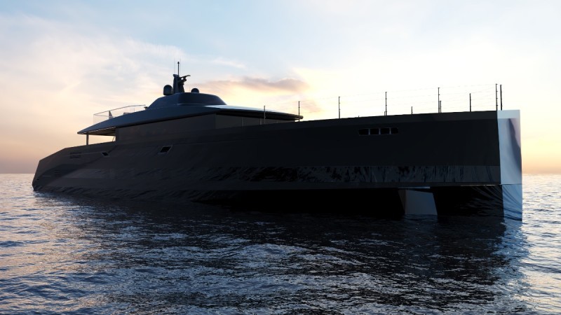 Alia Yachts sold new 45m all-aluminum superyacht SAN designed by Sinot
