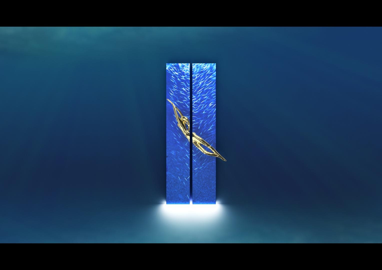 Diver in a School of Anchovies