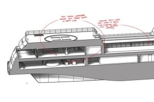Tommaso Spadolini: i dettagli del concept Rosetti Superyachts 85m