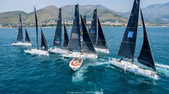 Marina Militare Nastro Rosa Tour. Team IREN leads the overall ranking after Formia's leg