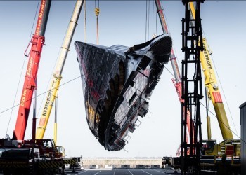 Royal Huisman Project 406 reveals her dramatic lines at Vollenhove