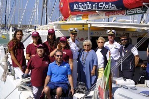 Andrea Stella e il suo catamarano 'Lo Spirito di Stella'